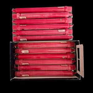 Colonial Candle Cranberry Taper Candles 12 Pack Classic Made USA